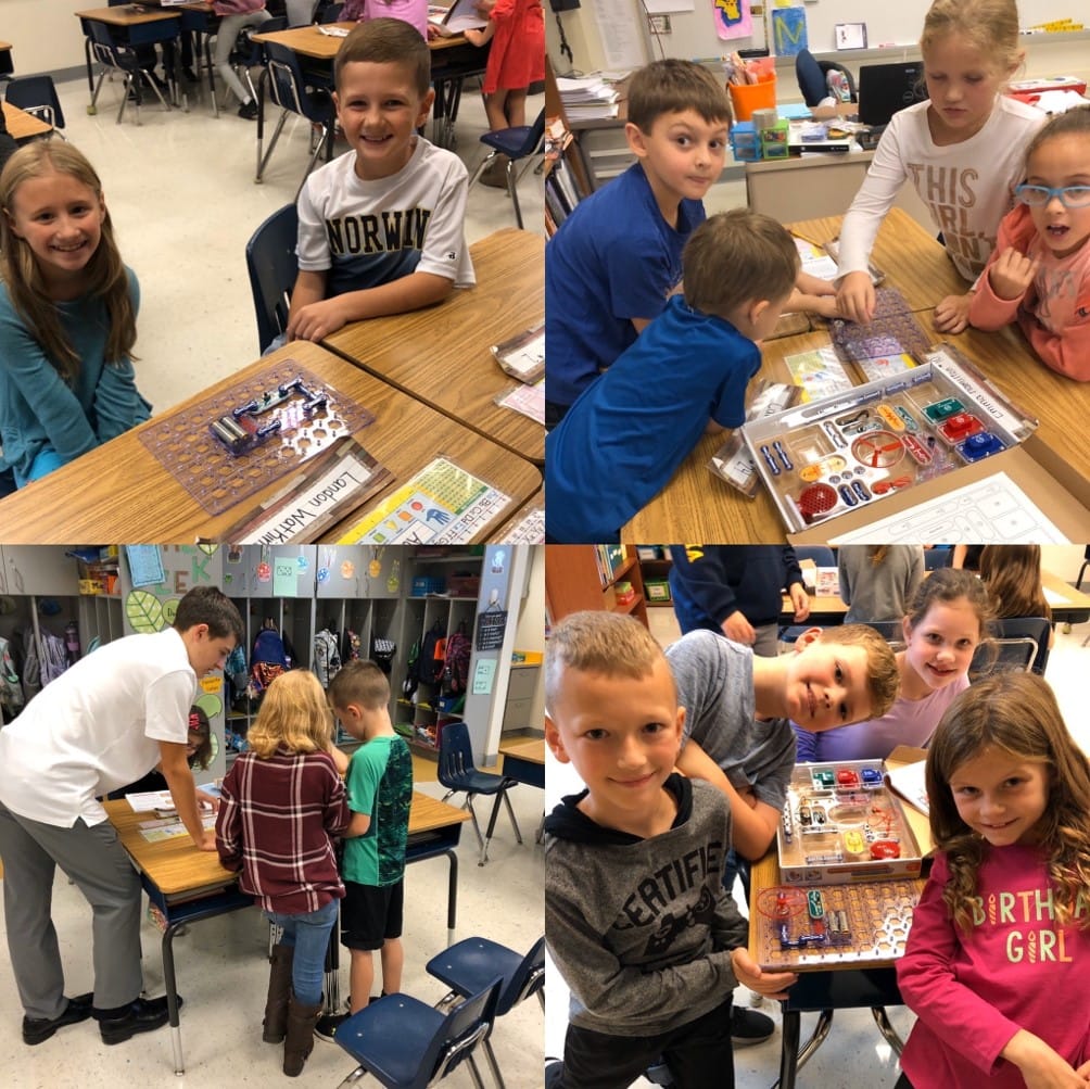 Norwin students are Crazy for Circuits. Students in Ms. Megan Fulton's 2019 class are learning the basics of electricity and how circuits function by using Snap Circuit kits, thanks to a Norwin Educator Innovation Grant.